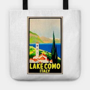 Lake Como Italy Vintage Travel Tote