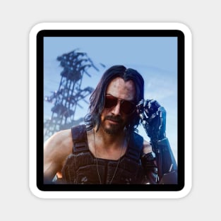 CyberPunnk Keanu Reeves Magnet