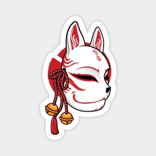 Japanese kitsune mask Magnet