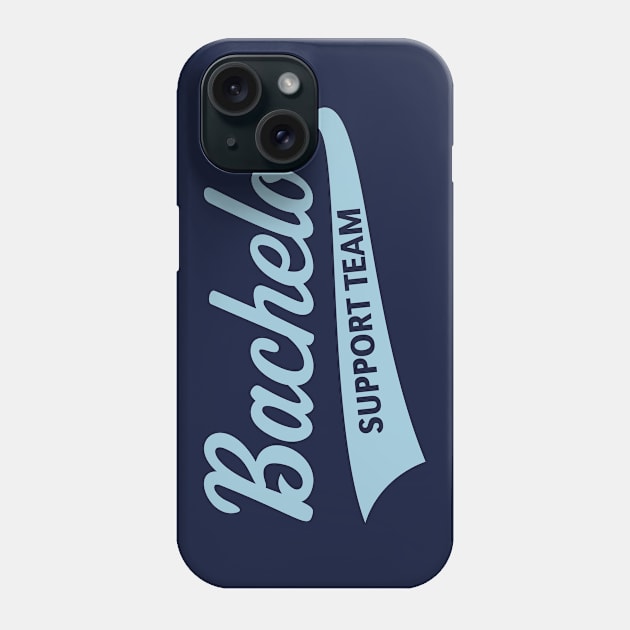 Bachelor Support Team (Stag Party / Lettering / Skyblue) Phone Case by MrFaulbaum