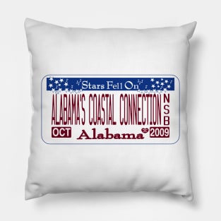 Alabama's Coastal Connection National Scenic Byway license plate Pillow