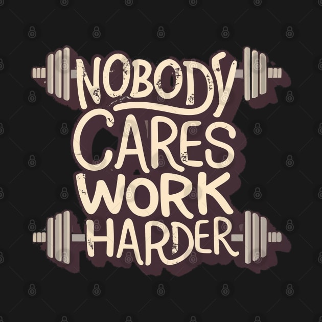 Nobody cares work harder by AniTeeCreation