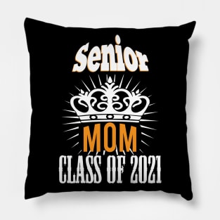 FASHGL Senior Mom T-Shirt Women Class of 2021 Tee Cute Heart Pillow