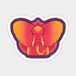 Sunset Elephant :: Safari Magnet