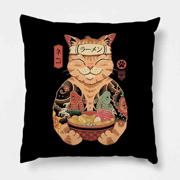 Catana Ramen Pillow by Vincent Trinidad Art