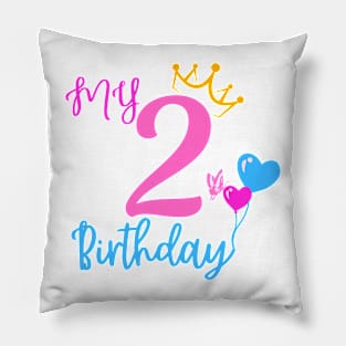 2th Birthday Girl Shirt - My Princesses Birthday Pillow