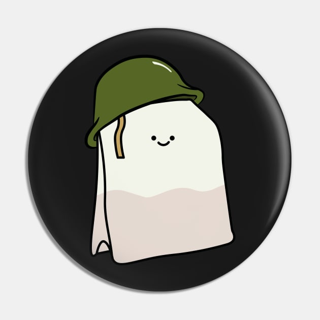 cute little teabag wearing a ww2 army helmet Pin by Captain-Jackson