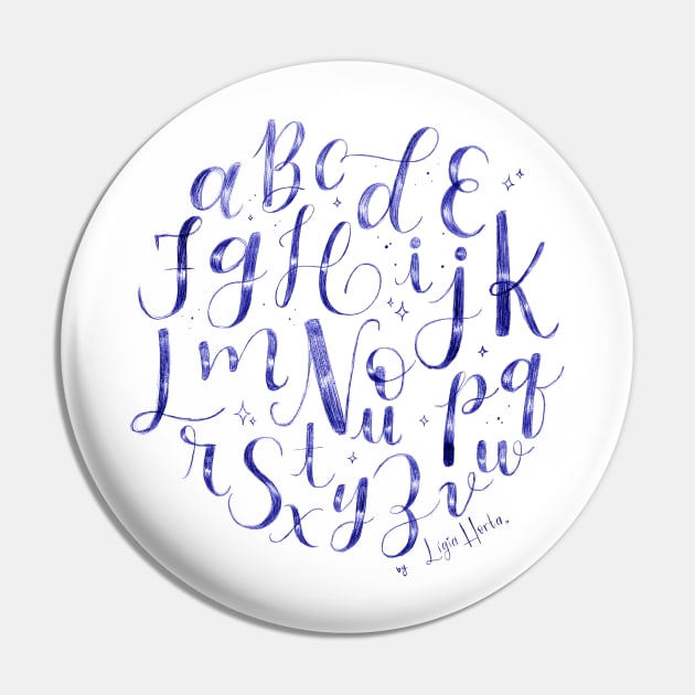 Alphabet Pin by LigiaHortaCreations