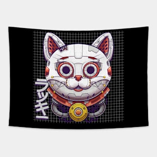 Mecha maneki-neko Tapestry