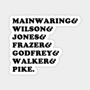 Dad's Army Mainwaring Pike Jones Frazer Godfrey Magnet