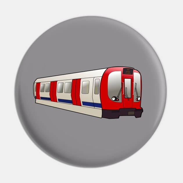 Tube Train Pin by nelloofmello