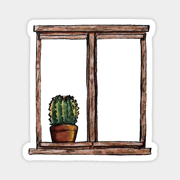 cactus Magnet by rebelshop