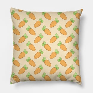 Cute Carrot Pattern for Vegan Pillow