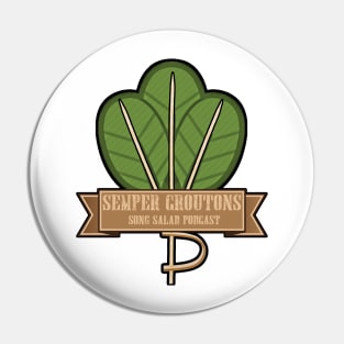 Semper Croutons - Crest of Salad Island Pin