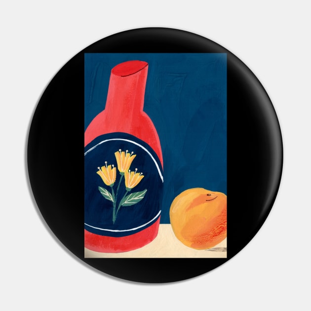 Still Life with a Peach Pin by juliealex