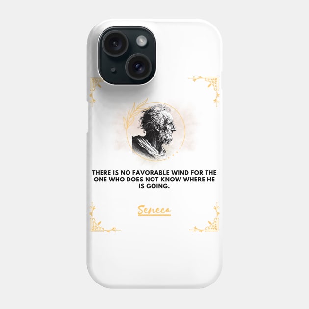 Seneca: the philosopher who helps you find your direction Phone Case by CachoGlorious