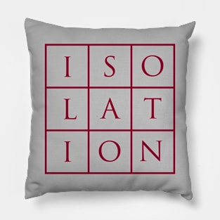 Isolation, burgundy Pillow