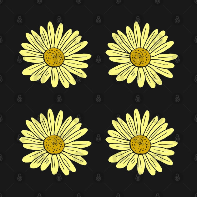 Yellow Daisy Doodle Pack by NatureGlow