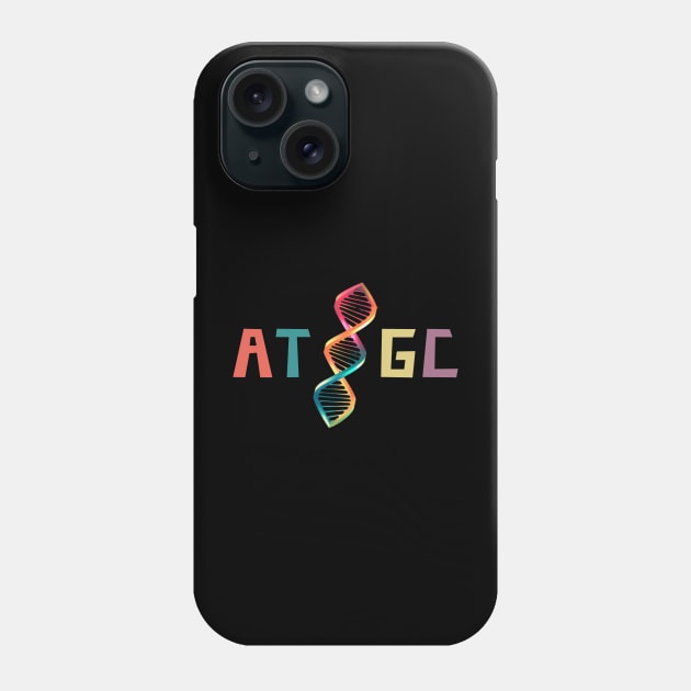 AT / GC, biotechnology, dna strand, molecular biology Phone Case by Pattyld