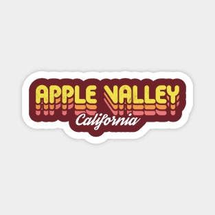 Retro Apple Valley California Magnet