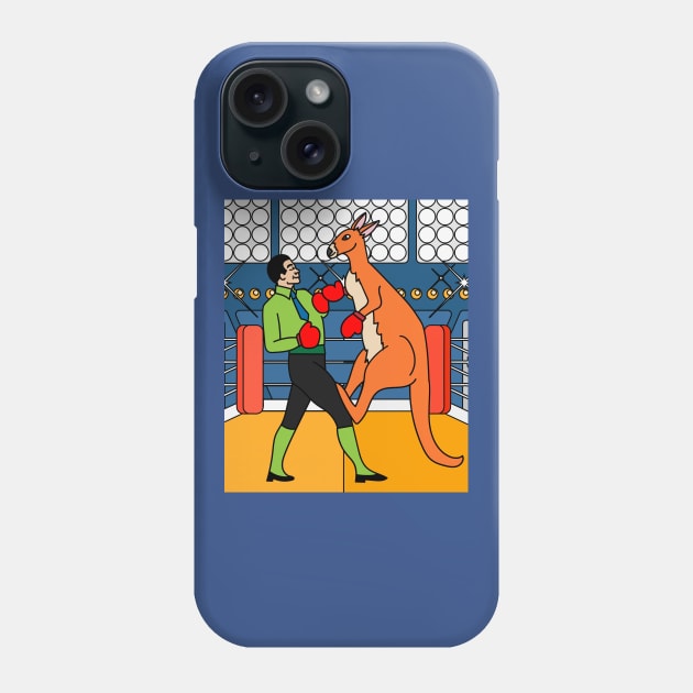 Boxing Glove Boxing Kangaroo Fighting Phone Case by flofin