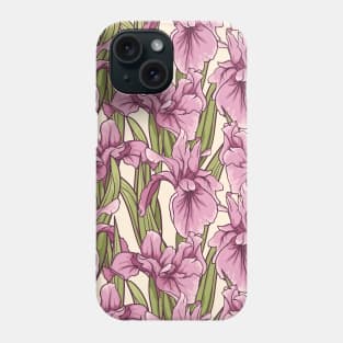 retro flowers background Phone Case