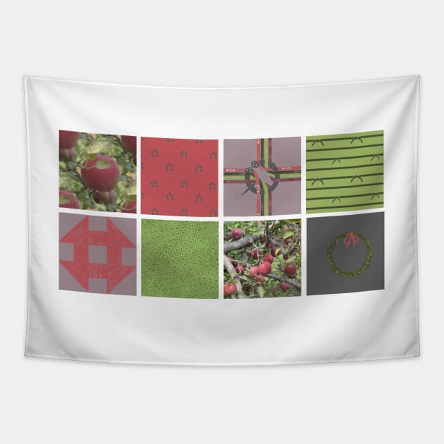 Apple Cider Blocks Tapestry by LochNestFarm