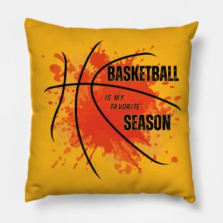 Hoops Harmony: Basketball Design Pillow