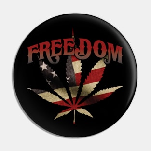 Freedom Weed Pin