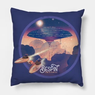 Bespin, Home of Cloud City, Worn Vintage Travel Art Pillow