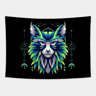 cat space planet Tapestry