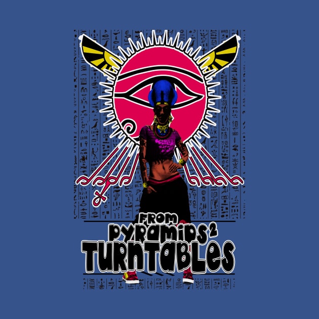 From Pyramids 2 Turntables Egyptian Hip Hop BGirl Art by Glass Table Designs