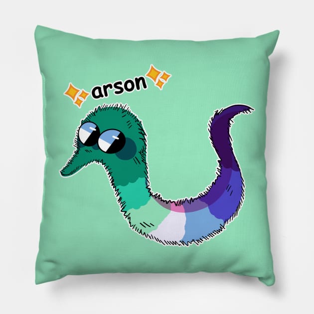politically charged arson- MLM Variant T-Shirt Pillow by Brewing_Personalitea