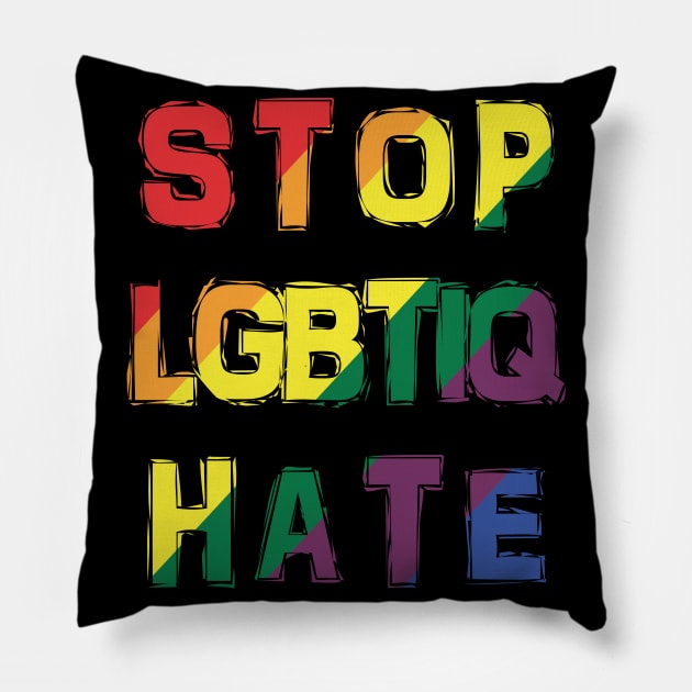 Stop LGBTIQ Hate Pillow by The-Dark-King