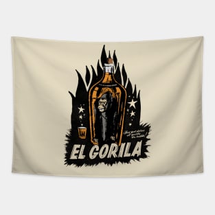 Vintage Spanish Gorilla Whiskey Tapestry