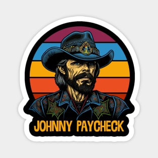 Johnny Paycheck / Retro Style Fan Design Magnet