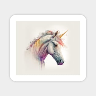 Unicorn Watercolour Painting Magnet