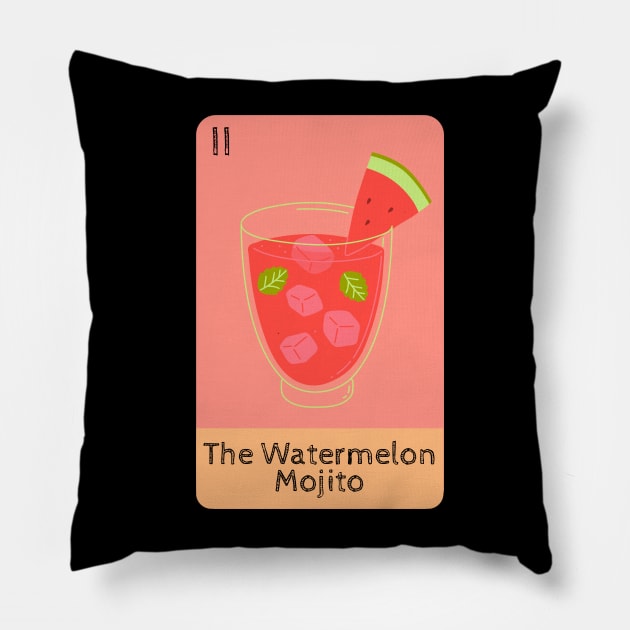 Cocktail Tarot Pillow by Gwraggedann