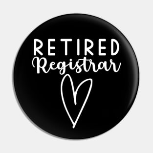 Retired Registrar Pin