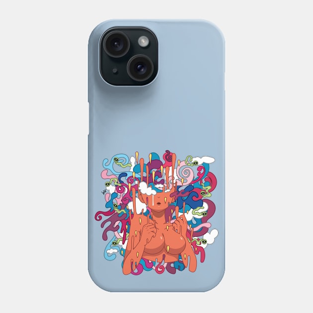 Evaporative Outburst Phone Case by Munchbud Ink