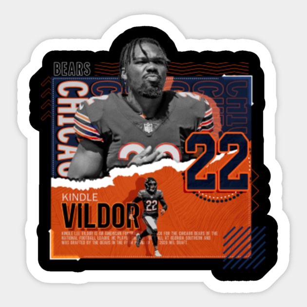 Kindle Vildor Football Paper Poster Bears - Kindle Vildor - Sticker