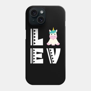 Cute love sheep t shirt funny unicorn lover gifts for kids Phone Case