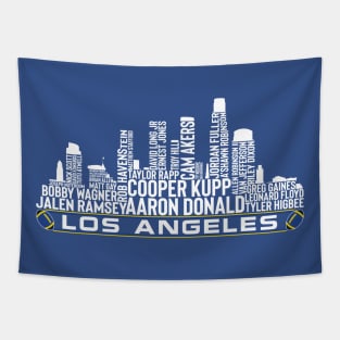 Los Angeles Football Team 23 Player Roster, Los Angeles City Skyline Tapestry