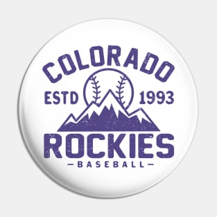 Retro Colorado Rockies 1 by Buck Tee Pin