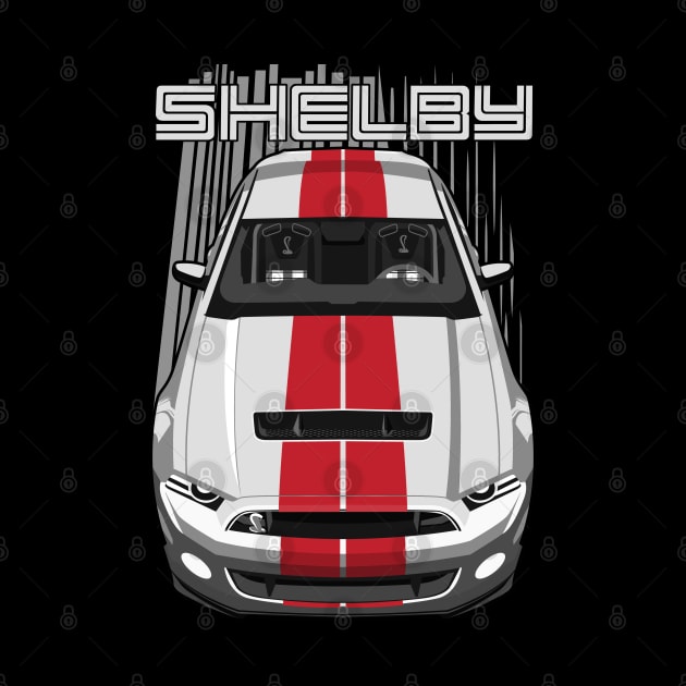Shelby GT500 S197 - White & Red by V8social