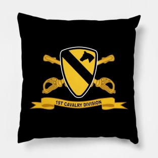 1st Cavalry Division - SSI  w Br - Ribbon Pillow