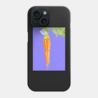 EAT MORE PLANTS - CARROTS IN WATERCOLOR Phone Case