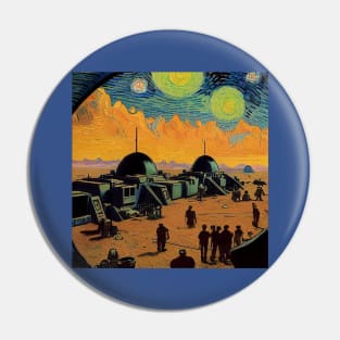 Starry Night in Mos Eisley Tatooine Pin