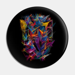 Abstract Futurism Pin