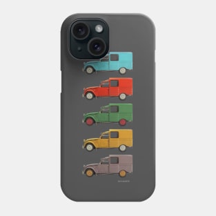 Five 2CV Fourgonnette's Phone Case